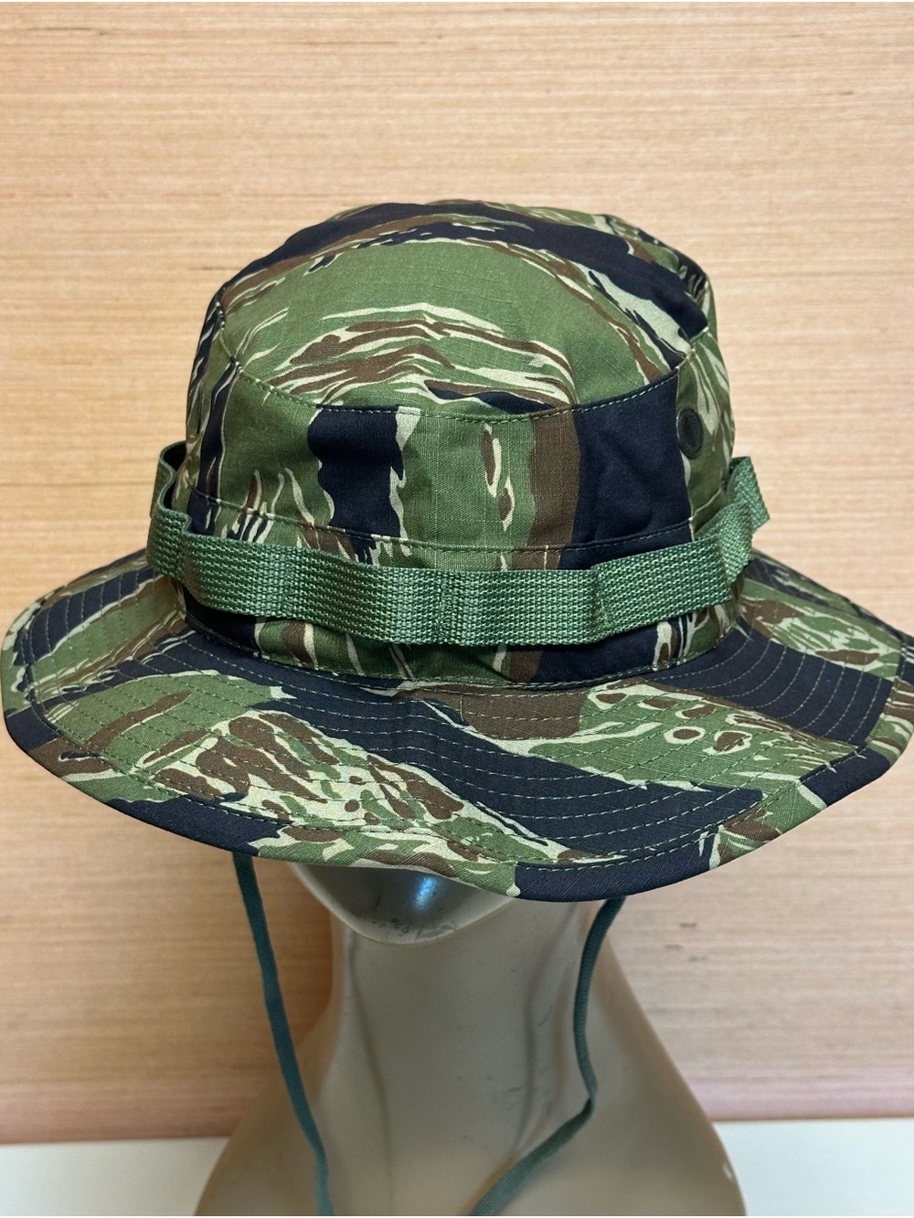 Tiger Stripe Camo Type II Tropical Jungle Boonie Sun Hat Cap Size 7-1/4